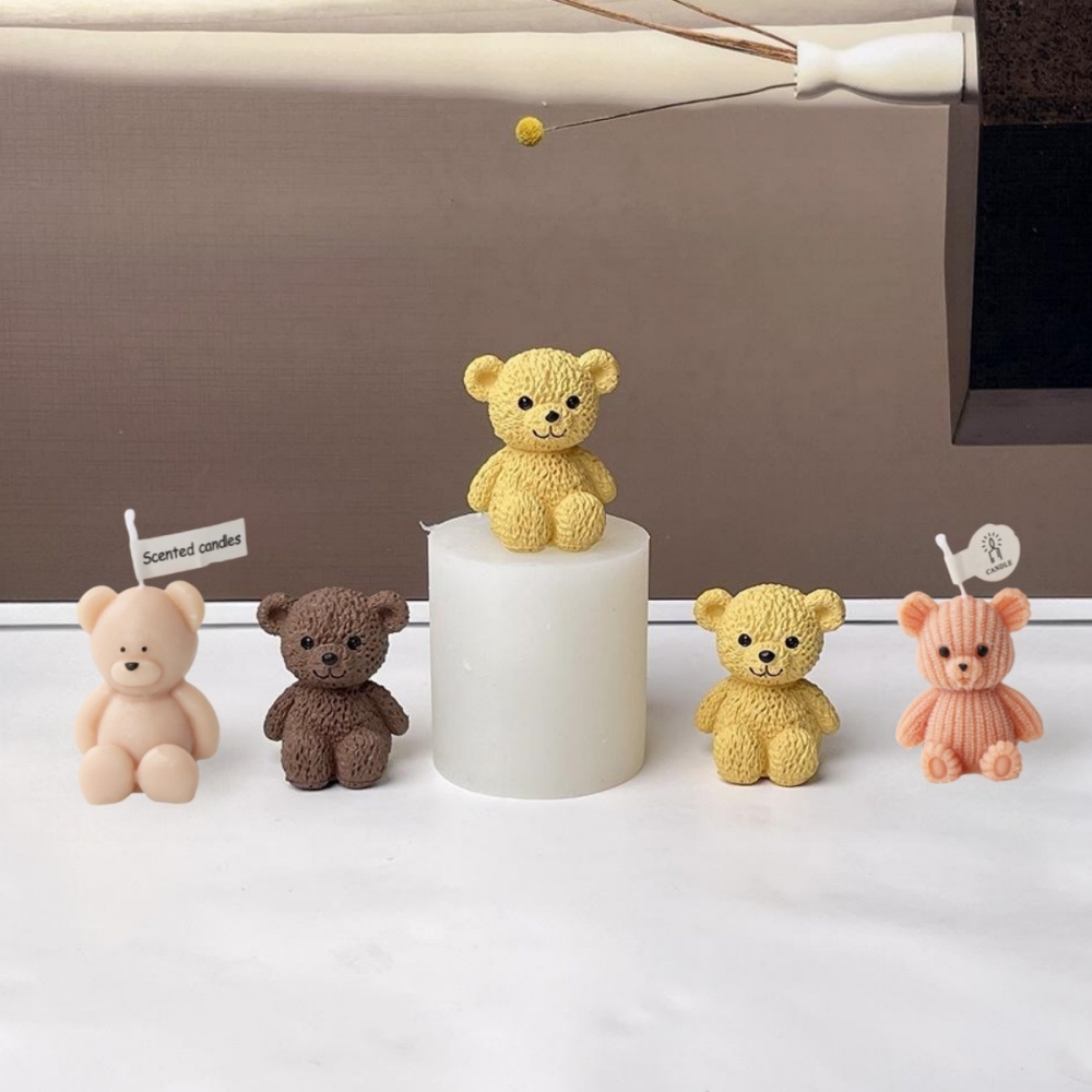 3D Cute Bear Candle Making Mou - огляд і ціна Soap Making Gifts