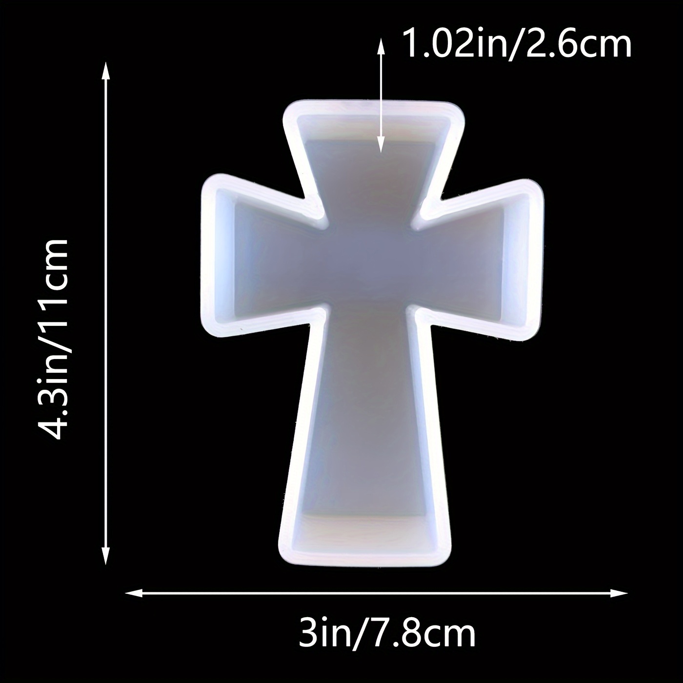 Silicone Mold Blessing Cross D - огляд і ціна Soap Making Diy Kit