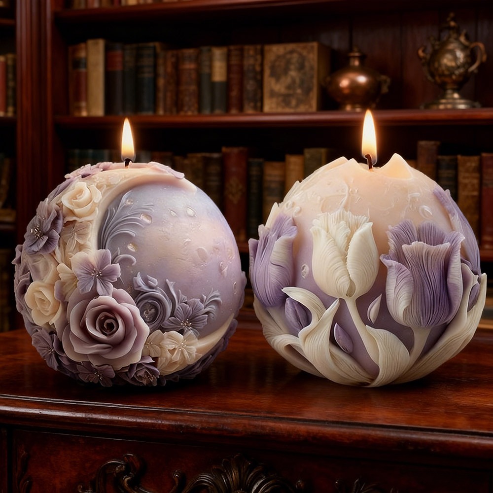 Moon Rose Tulip Ball Candle Si - огляд і ціна Soap Making Gifts
