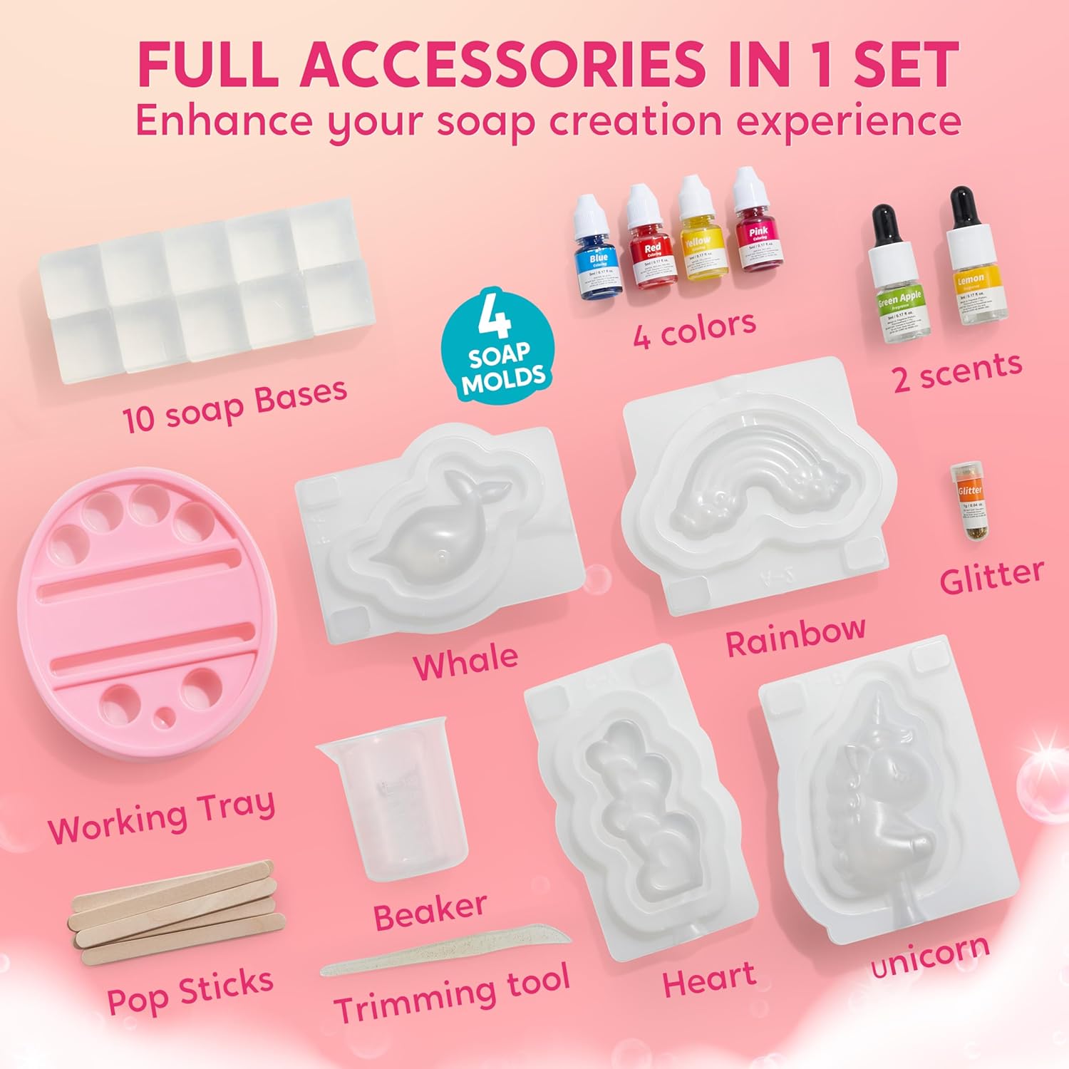JOYFY Unicorn Soap Making Kit  - огляд і ціна Soap Making Gifts